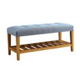 thumbnail image 3 of ACME Charla Bench in Blue & Oak, 3 of 3