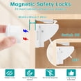 thumbnail image 3 of Xueyu Magnetic Cabinet Locks, Magnetic Baby Proofing Cabinet Locks for 12 Locks and 3 Keys, Locks for Kitchen, Cabinets and Drawers, Invisible from Outside, No Tools, Easy Installation, 3 of 8