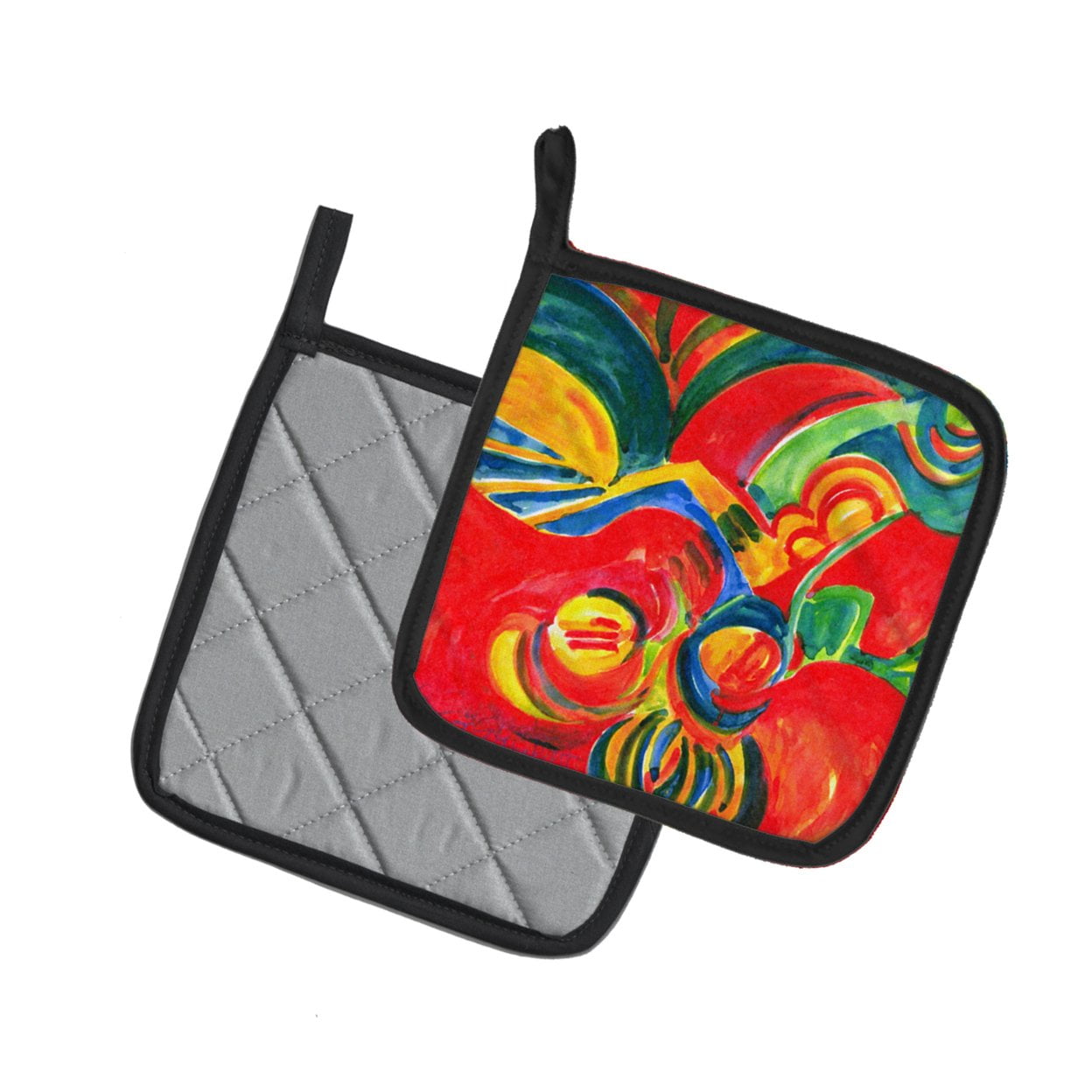 Carolines Treasures 6128PTHD Christmas Holly Berries Abstract Pair of Pot Holders