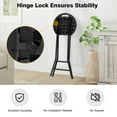 thumbnail image 2 of TAVR Furniture Folding Stool, 24 inch Tall Folding Bar Stool with Handle, Metal and Plastic Foldable Stool with 300lbs Capacity, Black, 2 of 8