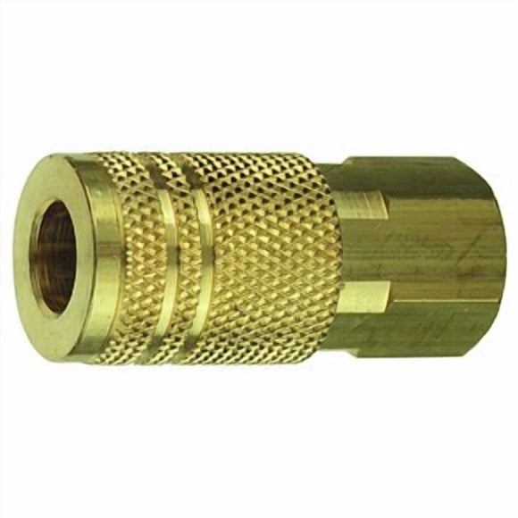 Tru Flate Raccord Rapide 13-537 Coupleur; 3/8 Pouce Femelle NPT x 3/8 Pouce Taille du Corps; Design Industriel/Milton Coupleur à Deux Bandes Étroites; Pression de Travail Maximale 300 PSI