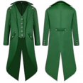 thumbnail image 1 of Long Swallowtail Coat for Men - Middle Ages Inspired Dress Tailcoat High quality, 1 of 1
