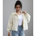 thumbnail image 6 of Women'S Light-Weight Waterproof Windbreaker Jacket - Running Hiking Jacket, Zip Up Hoodless Activewear White XL, 6 of 10