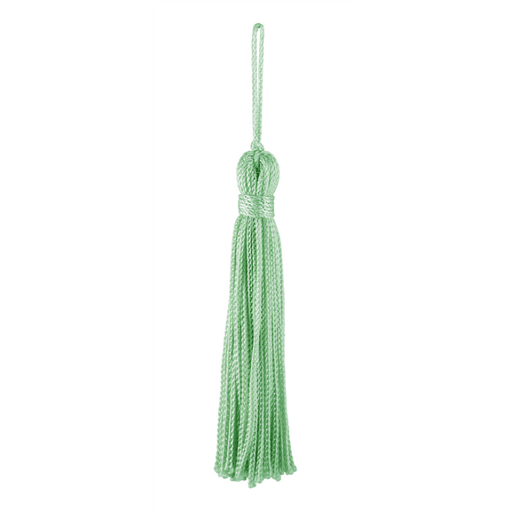 3" (7.5cm) Basic Chainette Tassel | Craft Tassel # RT03,, Light Jade Green #G12 (Light Mint Green) Set of 10