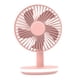 thumbnail image 5 of Ventilador de escritorio recargable con luz nocturna, ventilador de escritorio de 6 pulgadas para estudios compactos Rosa, 5 of 9