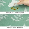 thumbnail image 4 of Fern Pattern Vinyl Tablecloth with Flannel Backing - 52×52/52×70/60×60 Inch, Waterproof Oil-Proof Wipeable Table Cover for Indoor & Outdoor, 4 of 7