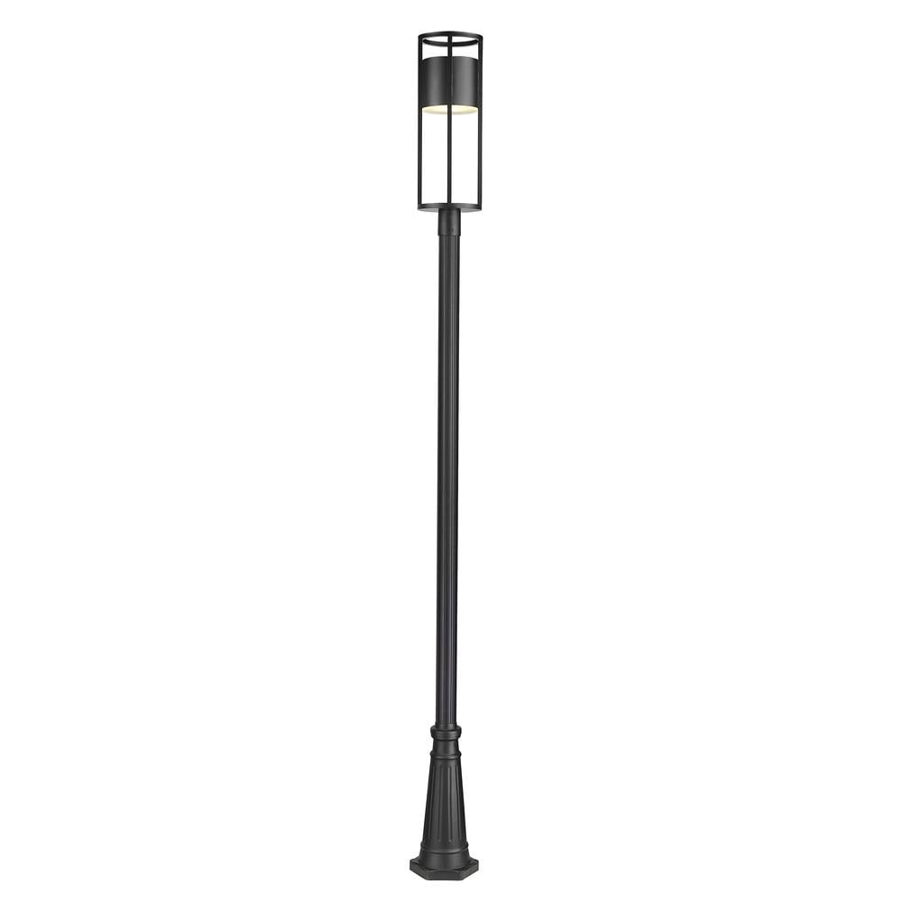 11W 1 Led Outdoor Post Mount Light In Modern Style-121.75 Inches Tall And 10 Inches Wide Z-Lite 517Phb-519P-Bk-Led