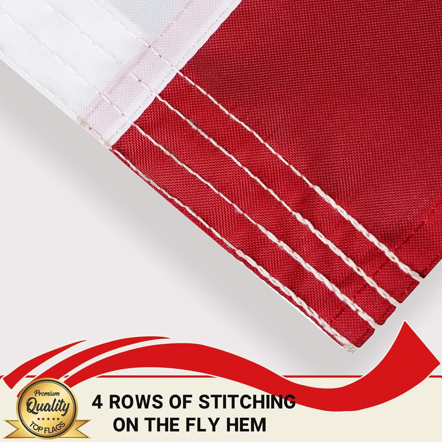 Puerto Rico Flag 3x5 Feet - Embroidery Embroidered Puerto Rico Flags with2 Brass Grommets Heavy Duty for Outdoor, Vivid Color Fade-resistant,Sewn Stripes