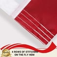 thumbnail image 4 of Puerto Rico Flag 6x10 Feet - Embroidery Embroidered Puerto Rico Flags 6' x 10' with 3 Brass Grommets Heavy Duty 4 Stitching Rows for Outdoor, Vivid Color Fade-resistant,Sewn Stripes, 4 of 7