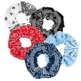 thumbnail image 2 of Lookseven Women Cotton Bandana Print Hair Ties, Paisley, 5 ct, 2 of 15