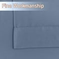 thumbnail image 3 of NICETOWN Kitchen Curtains Valances, Short Curtains for Windows, Blackout Curtains for Bedroom Living Room, Stone Blue, 29"x24", 2 Panels, 3 of 5