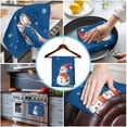 thumbnail image 3 of Blue Snowman Christmas Kitchen Towels Set of 3, Water Absorbent Dish Towel, Xmas Snowflake Watercolor Decorative Hand Towels - Quick Drying Cloth for Cooking Baking, 18x28 Inch, 3 of 8