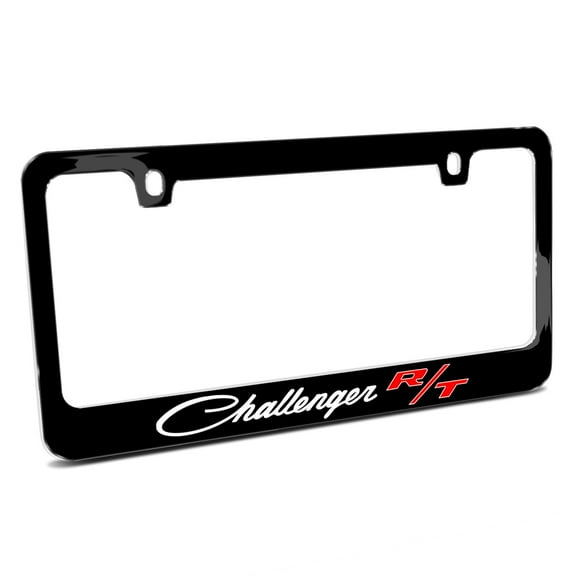 Dodge Challenger R/T Classic Black Metal License Plate Frame