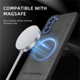 thumbnail image 6 of Allytechgroup Magnetic for Samsung Galaxy S21 FE Case, Compatible with MagSafe Support Magnetic Car Phone Mount PU Leather Slim Phone Case for Women Men for Samsung Galaxy S21 FE, Gray, 6 of 10