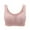 Pink, variant on Front Button Wireless Bra For Women Printed Soft Cup Full Coverage Comfort Support Breathable Fabric Vest Style Bra 36 Size Beige