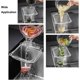 thumbnail image 5 of Colador de fregadero de cocina, 1 soporte de acero inoxidable con 100 unidades, bolsa de colador de fregadero, juego de cesta para residuos de alimentos, 5 of 5