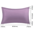 thumbnail image 6 of PiccoCasa 2 Packs Pillowcases Soft 1800 Microfiber Pillow Shams with No Zipper, Queen Lavender, 6 of 7