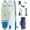 Seafoam/Deep Sea, variant on ISLE Pioneer 3.0 Inflatable Stand up Paddle Board, Incl