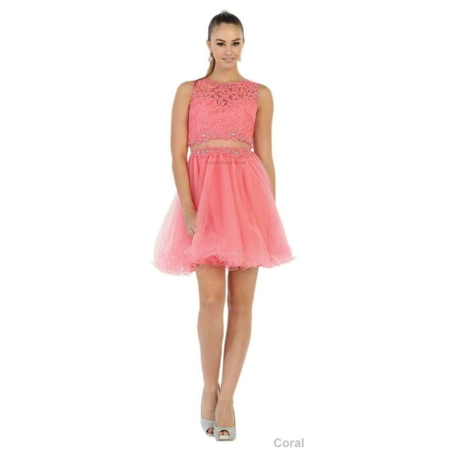 Robe Cocktail Sans Manches Courte