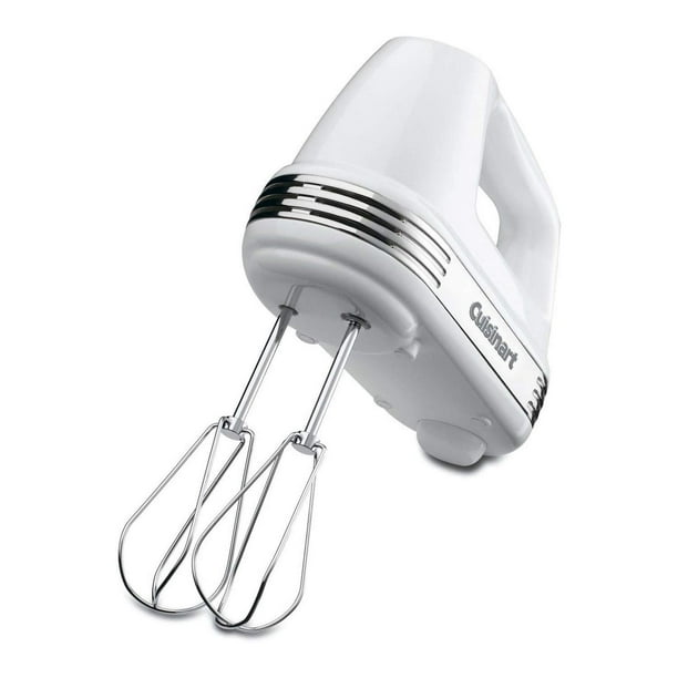 Batidora de mano Cuisinart HM-70 Power Advantage de 7 velocidades plateada, blanca