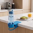 thumbnail image 4 of Universal Large Desk Cup Holder Clamp on, Heavy Duty Plastic Drink Holder Work for Table, Porch Swing, Patio Chair, Clip On Anti-Spill Bottle Holder for Most Cup, Bottle, Can, Tumbler, 4 of 5