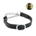thumbnail image 4 of EeaseMX Collar de cuero ajustable para perro con cadena de acero inoxidable para mascotas (2,5 cm), 4 of 7