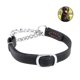 thumbnail image 2 of EeaseMX Collar de cuero para perro, ajustable, cadena de acero inoxidable para mascotas (2 cm), 2 of 7