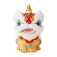 thumbnail image 1 of jifeng Statue de Danse Lion Chinois Sculpture d'Animal pour Salon Intérieur Maison Rouge, 1 of 9