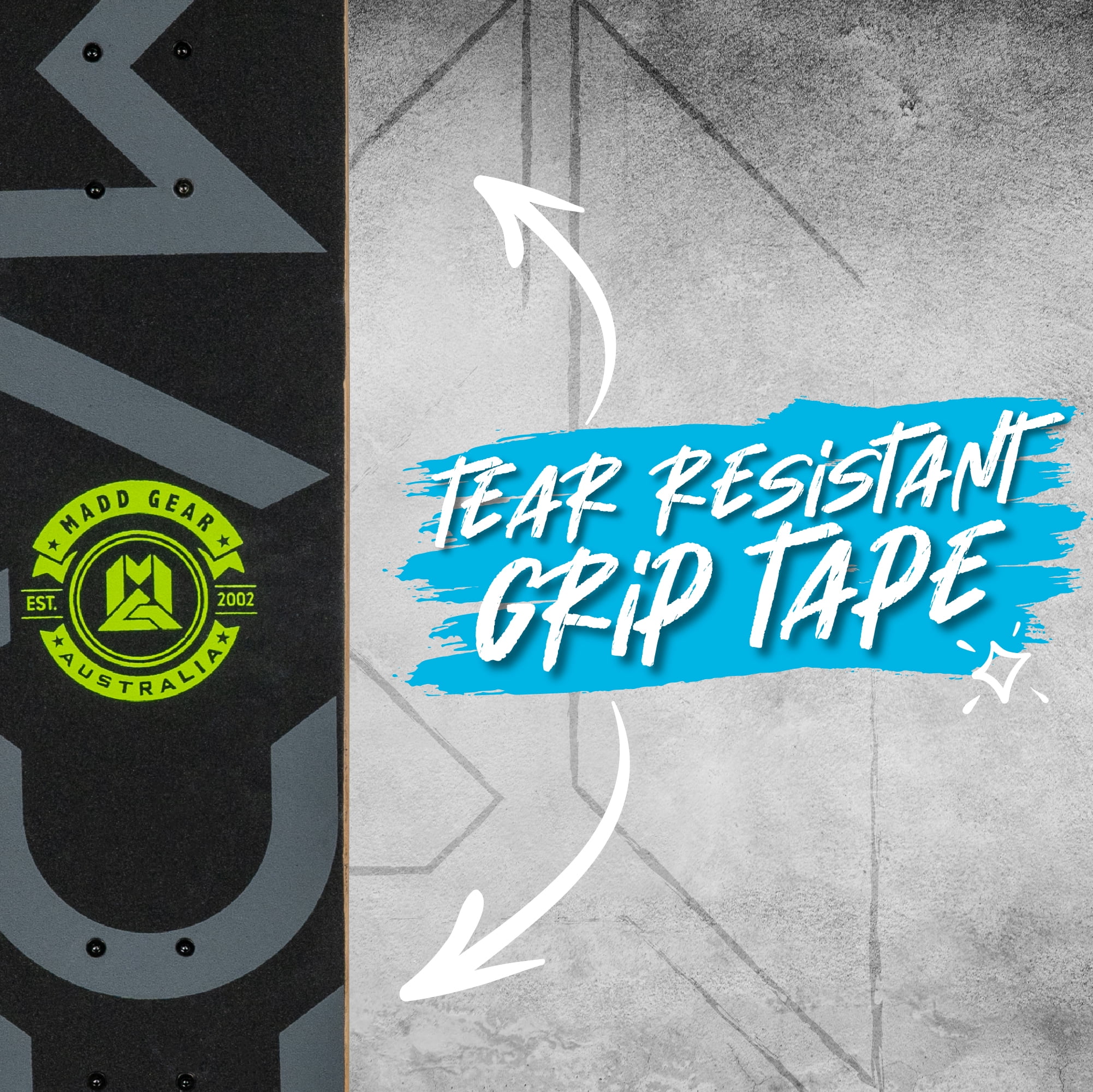 Madd Gear 31 x 7-inch Double Kicktail Standard Beginner Complete Skateboard Maple Deck 50mm Wheels
