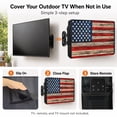 thumbnail image 2 of Bedliving Outdoor TV Cover for LCD LED, 52-55 inch, American Flag, 2 of 9