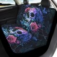 thumbnail image 4 of Pzuqiu Skull Car Seat Covers Full Set Automotive Interior Protection Front and Rear Seat Cover Set Softy Easy to Install Full Set Seat Covers for Cars, 4 of 10