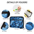 thumbnail image 3 of Organ Folder 14.2 x 0.8 x 10.6 Inches 13 Separate Pockets A4 Size Documents Folder A Sort Storage File Manager For The Home Office Blue Rose, 3 of 7
