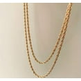 thumbnail image 5 of Stainless Steel Twisted Rope Chain Gold Necklace Men Women 2/2.5/3/4/5/7/9/mm, 5 of 5