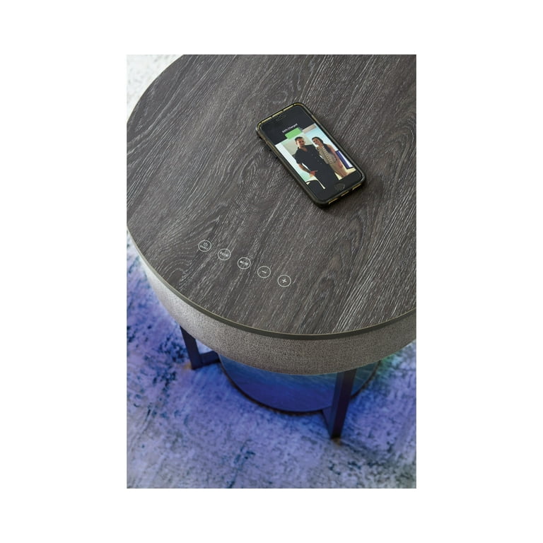 Sethlen Accent Table - Gray/Black Sethlen Accent Table - Gray/Black