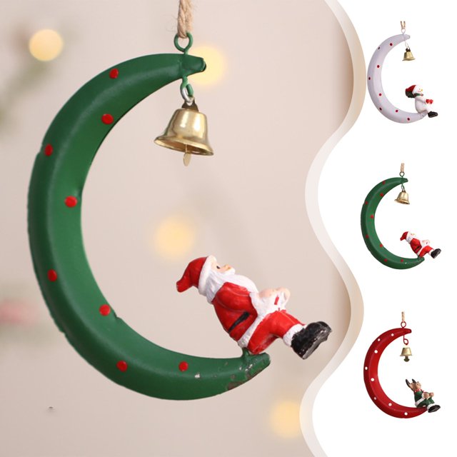 Ganfancp Iron Cute Mini Christmas Pendant Originalidad Christmas Pendant Home Decoration Supplies Árbol de Navidad Pequeño Colgante Christmas Party Decoration Pendant Ofertas Flash 1X Amuleto