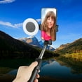 thumbnail image 3 of Trépied pour Perche à Selfie avec Anneau Lumineux, Obturateur à Distance, Support Réglable, Support de Téléphone, Noir/rose, Noir, Lampe Simple, 3 of 7