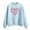 B Light Blue, variant on Valentines Womens Crewneck Sweatshirt Love Heart Graphic Hoodless Sweater Casual Valentine's Day Pullover Tops Festival Clothing Crewneck Sweatshirt