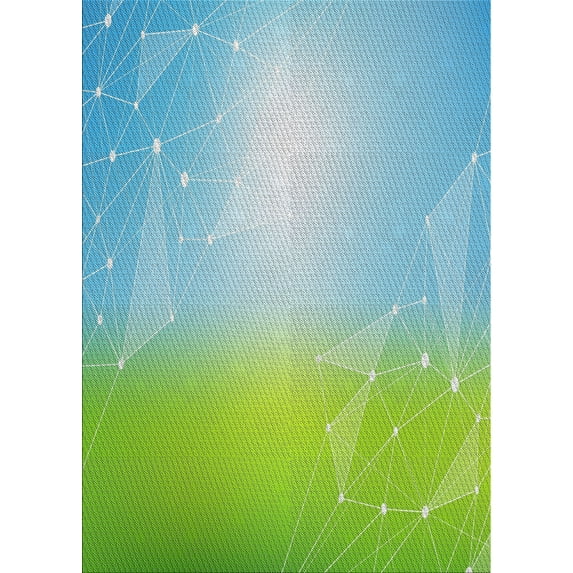 Ahgly Company Indoor Rectangle Patterned Mint Green Novelty Area Rugs, 5' x 8'