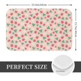 thumbnail image 2 of Sikiie Strawberry And Flowers Print Flannel Anti-slip Floor Mat 16x24in, Thickened Dustproof Entrance Door Mat Floor Mat for Kitchen, Bathroom, Laundry Room, 2 of 7