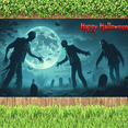 thumbnail image 4 of Spooky Design Zombie Banner Cartoon Character Halloween Graveyard Scene for Holiday Parties Event Decoration Children Celebration, 4 of 5
