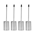 thumbnail image 3 of Candelabros de 4 Piezas con Adorno de Extremo Puntiagudo, Decorativos para Comedor, Fiestas de Aniversario, Regalos, candelabro de Mesa Plata, 3 of 9
