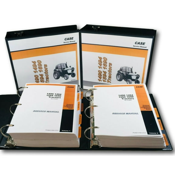 Case 1490 1494 1594 1690 Tractor Technical Service Repair Manual Shop Book Ovhl