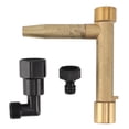 thumbnail image 2 of Llave de válvula de acoplamiento rápido llave de válvula de entrada de agua de latón inoxidable para aspersión de jardín ANGGREK Otros, 2 of 8