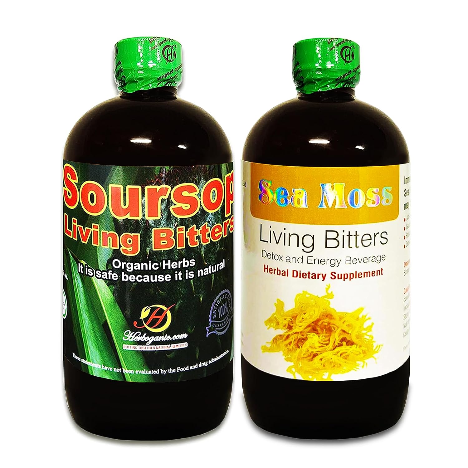 Herboganic Living Bitters (Soursop + Sea Moss Bitters 16 oz