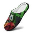 thumbnail image 3 of Joker Folie A Deux Fuzzy Cotton Slippers For Mens Winter Cotton Lightweight Anti-slip Rubber Sole Slippers House Open Back Slippers Closed Toe Slippers, 3 of 9