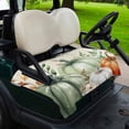 thumbnail image 2 of Golf Cart Seat Covers for 2 Seater,Green Orange Pumpkin Fall Microfiber Cart Seat Towel Blanket,Thanksgiving Leaves Floral Pastoral Absorbent NonSlip Bench Seats Protector for Golf Course 51"x31", 2 of 9