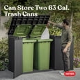 thumbnail image 6 of Keter Outdoor Storage Shed, Durable Resin, Compact & Portable, Store-It-Out Darwin, Grey, 6 of 15