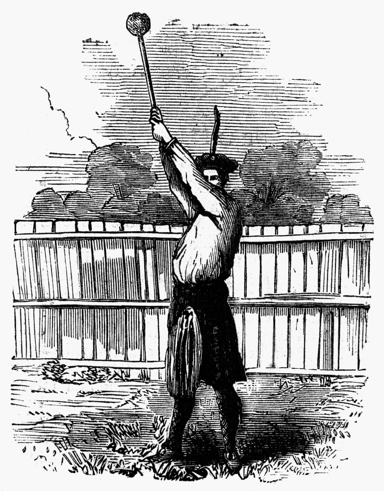 Scottish Games 1867 Na Participant In The Hammer Throwing Competition Held During The Scottish