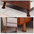thumbnail image 3 of STRANDCHIC Compact Furniture Pads Brown Plastic Multi-Function Chair Wheel Stoppers Home Supply, 3 of 7