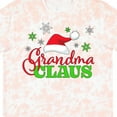 thumbnail image 4 of Inktastic Grandma Claus with Christmas Santa Hat and Snowflakes T-Shirt, 4 of 5